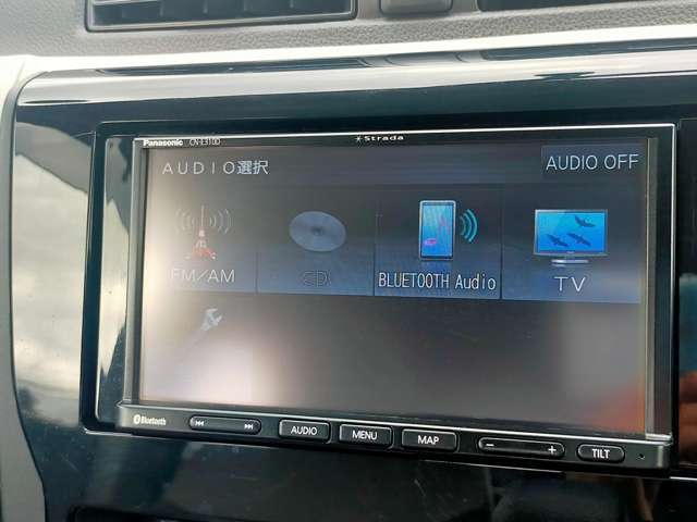 Bluetoothオーディオでスマホと連携して音楽再生が出来ます。車内に音楽をもち出そう！