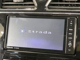 【ストラーダナビ】人気のナビを装備。オーディオ機能も充実しており、Bluetooth接続すればお持ちのスマホやMP3プレイヤーの音楽を再生可能！毎日の運転がさらに楽しくなります！！
