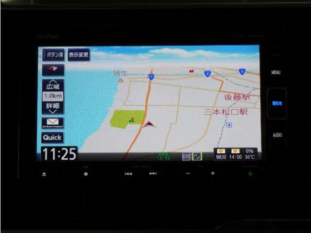 【純正メモリーナビ】地図データの情報量や検索スピードの速さが魅力的です。　初めて行く場所や、知らない道でも安心・快適なドライブをお楽しみいただけますね。