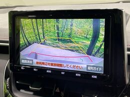 【バックカメラ】駐車時に後方がリアルタイム映像で確認できます。大型商業施設や立体駐車場での駐車時や、夜間のバック時に大活躍！運転スキルに関わらず、今や必須となった装備のひとつです！