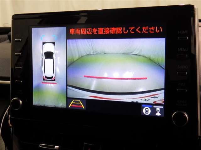 パノラミックビューモニターシステムが付いているので車の上から見た映像が確認できますよ。