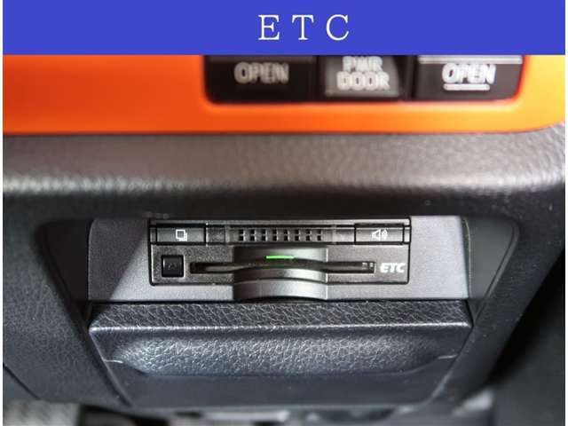 【ETC】純正ビルトインタイプのETCです。専用設計になりますのでデザインもスッキリです。