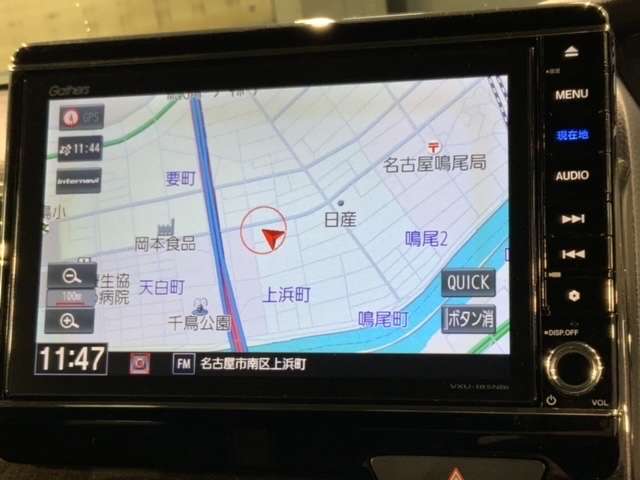 ギャザズナビ搭載です。知らない道も安心ですね！