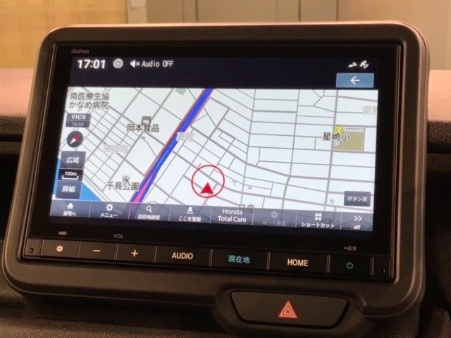 ギャザズナビ搭載です。知らない道も安心ですね！
