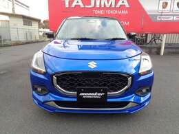 スイフト1.2HYBRID全方位モニター付9インチナビTV付前後ドライブレコーダーETC2.0　SUZUKIコネクト対応　純正フロントアンダースポイラー付