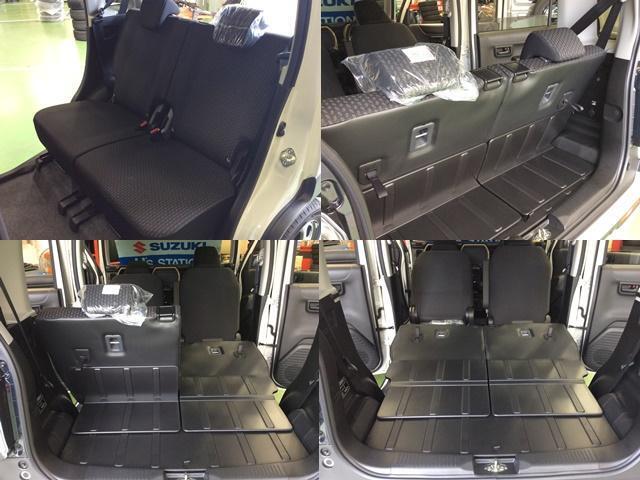 トランクルーム：リアシートのアレンジで荷室の広さも様々に！