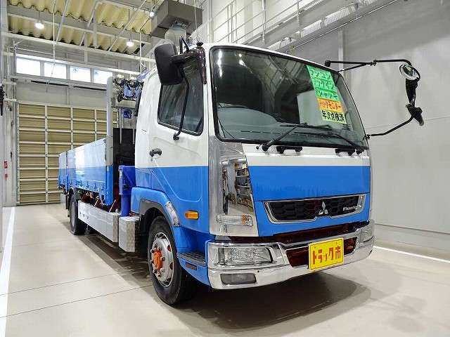お問合せ管理No.E161 H27 ファイター 6.6t 増トン 標準ベッド付 アルミブロック タダノ6段クレーン付
