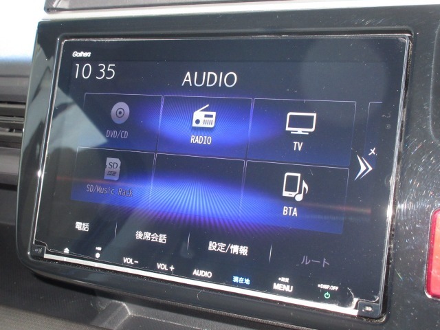 9インチ純正ギャザズメモリーナビ（VXM-197VFNi）はフルセグ。　SDやCD録音、ブルートゥース、USB、アップルCarPlayが使えてとっても便利♪