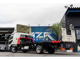 2025y　三菱ファイター　極東開発工業　フラトップZERO2　アルコアホイール　メッキパーツ架装　4t車　風防　6速MT　ウィンチ　クラリオン製バックカメラ　ナチュラルホワイト
