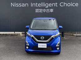 デイズの正面からの画像です。当店は全車　整備・保証付なので安心してご検討頂けます。次の画像でもお待ちしております。