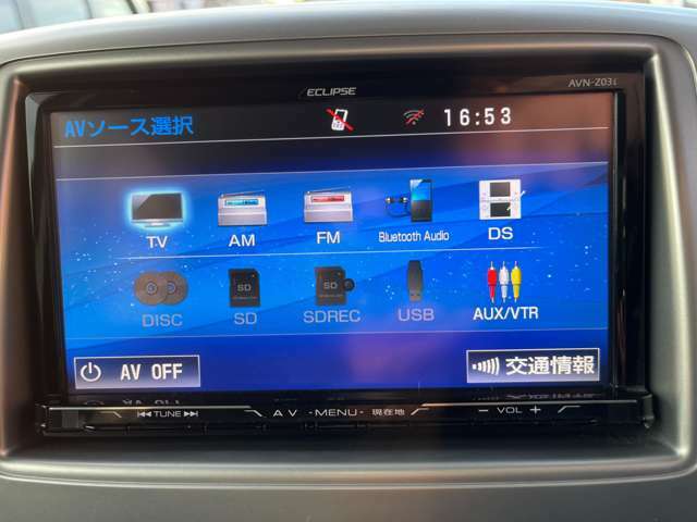 AV機能も充実しています。今流行りのBluetoothも装備してるのでスマートフォンやIphoneとの接続も簡単に！