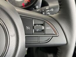 【クルーズコントロール】高速道路もラクラク走行。アクセルを離しても一定速度で走行ができ、長距離運転時の負担を軽減！加速・減速も簡単なスイッチ操作で調整できます。