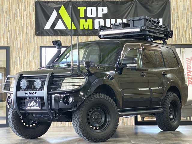 ☆V93パジェロ入庫しました☆切替4WD☆サファリシュノーケル☆ルーフキャリア☆ルーフラック☆スタック装備一式☆