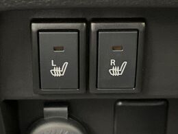 【シートヒーター】寒い日に重宝するシートヒーター！エアコンより早く温まってくれるので寒がりの人も安心ですね♪エアコンの温風は乾燥するから苦手、という方にもをおすすめです。