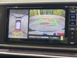 【パノラマモニター】専用のカメラにより、上から見下ろしたような視点で360度クルマの周囲を確認することができます☆縦列駐車や幅寄せ時に活躍してくれます♪