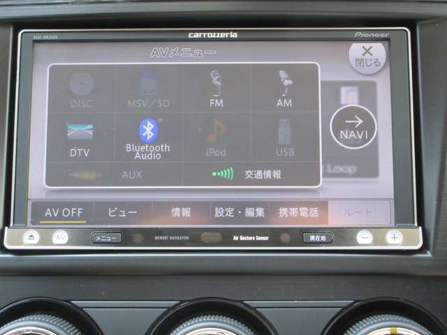 メモリ-ナビ（SD方式）：CD・DVD・Bluetooth再生機能付なので、好きな音楽を聴きながら楽しいドライブガ可能です♪またフルセグTVチュ-ナ-内蔵ですので高画質にてTVの視聴も可能です！