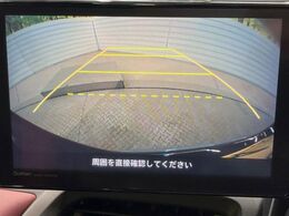 【バックカメラ】駐車時に後方がリアルタイム映像で確認できます。大型商業施設や立体駐車場での駐車時や、夜間のバック時に大活躍！運転スキルに関わらず、今や必須となった装備のひとつです！