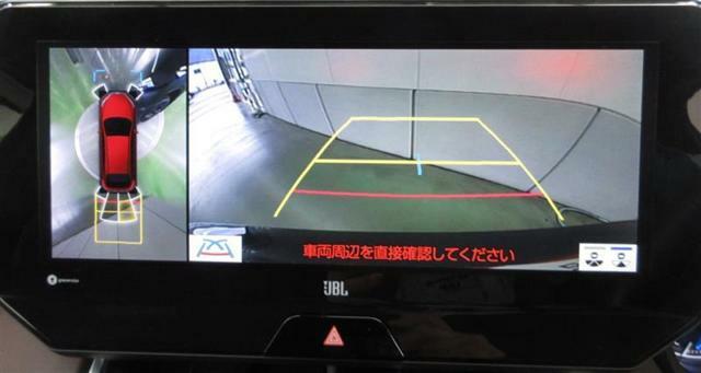 車両を上から見たような映像をナビ画面に表示するパノラミックビューモニター。