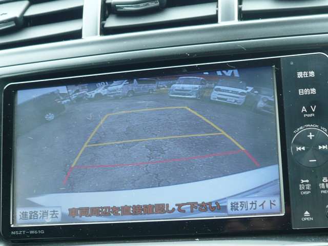 駐車も安心のバックカメラバックが苦手な方でも、ぶつけることなく駐車できます♪