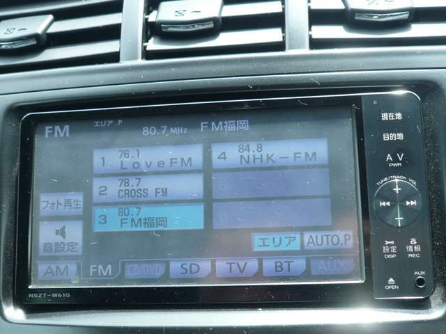 純正SDナビ☆フルセグ☆　Bluetooth接続可能です！　NSZT-W61G