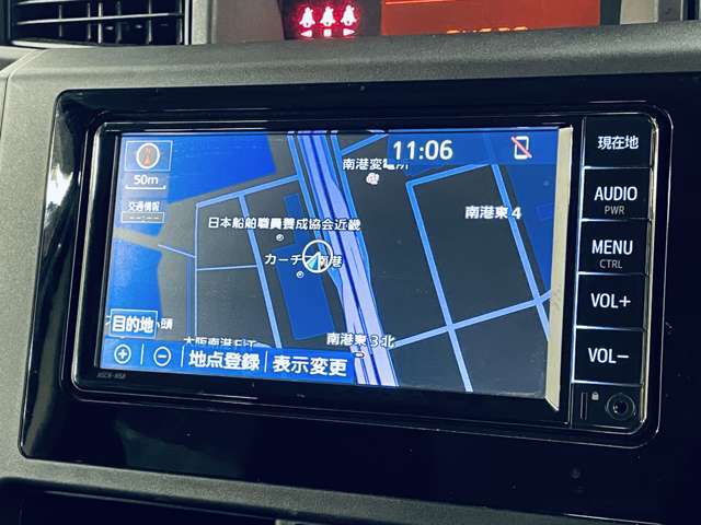 「地デジナビ」　ナビ付きで知らない土地のドライブも安心！CD、TVも楽しめます♪
