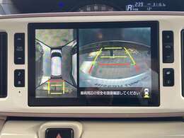 ■アラウンドビューモニター■クルマを真下から見下ろしているかのように周囲の状況を直感的に把握し、安心して駐車が出来ます。