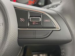 【クルーズコントロール】高速道路もラクラク走行。アクセルを離しても一定速度で走行ができ、長距離運転時の負担を軽減！加速・減速も簡単なスイッチ操作で調整できます。