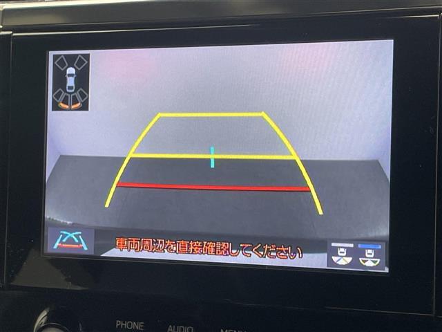 【バックカメラ】駐車時に後方がリアルタイム映像で確認できます。大型商業施設や立体駐車場での駐車時や、夜間のバック時に大活躍！運転スキルに関わらず、今や必須となった装備のひとつです！