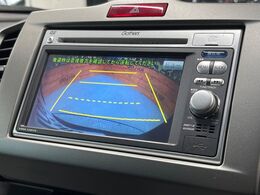 【バックカメラ】駐車時に後方がリアルタイム映像で確認できます。大型商業施設や立体駐車場での駐車時や、夜間のバック時に大活躍！運転スキルに関わらず、今や必須となった装備のひとつです！