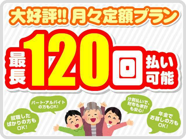 月々楽々プランございます♪プレゼントも盛りだくさん！