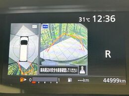 【アラウンドビューモニター】専用のカメラにより、上から見下ろしたような視点で360度クルマの周囲を確認することができます☆死角部分も確認しやすく、狭い場所での切り返しや駐車もスムーズに行えます。