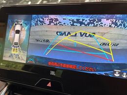 【パノラミックビューモニター】専用のカメラにより、上から見下ろしたような視点で360度クルマの周囲を確認することができます☆死角部分も確認しやすく、狭い場所での切り返しや駐車もスムーズに行えます。