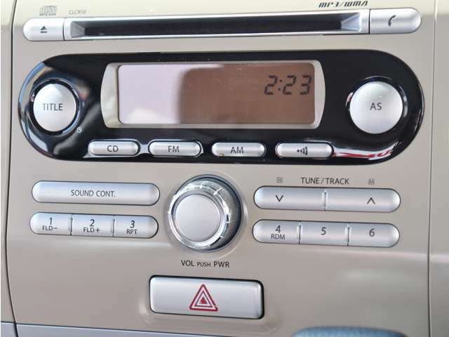 CDデッキがついております、CD・AM・FMを使って頂くことが可能です。