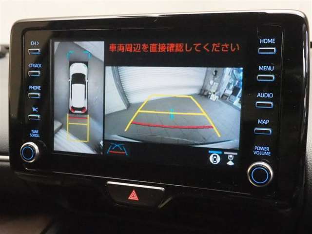 パノラミックビューモニターシステム搭載！クルマの前後左右のカメラを用いて全方位をナビモニターで確認が出来き安全運転・駐車をサポートします！