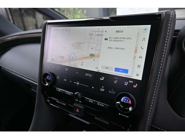 ■大型のナビが装着されておりますので、非常に見やすくなっております。