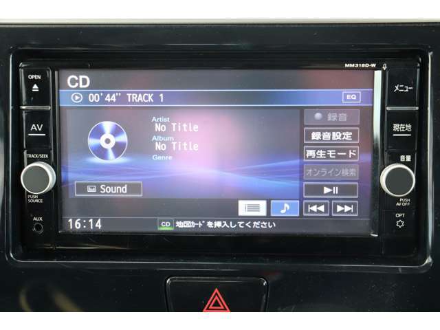 CD搭載☆お好きな音源で楽しくドライブや通勤にご利用下さい♪