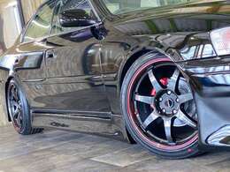 ☆新品フルタップ車高調☆新品クロススピードCR7　18インチアルミホイール　新品タイヤ☆