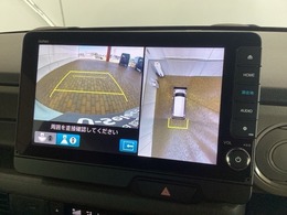 全方位モニターがついています！　車の周囲を360°安全確認できるので、普段の駐車はもちろんの事、縦列駐車や幅寄せの際にも活躍してくれますよ。