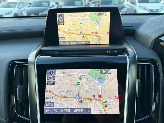 【純正ナビ】専用設計で車内の雰囲気にマッチ！ナビ利用時のマップ表示は見やすく、いつものドライブがグッと楽しくなります！