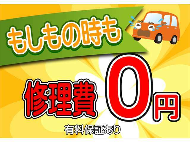 もし壊れてしまっても修理代がかからない有料保証があります。入っておけば安心ですね。