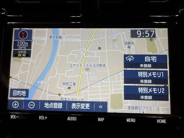 ナビ付なので、遠出の際も道に迷うことはありません♪安心してドライブをエンジョイして下さい♪（NSZT-Y68T）