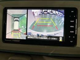バックカメラ、パノラミックビューモニター付きで視界良好