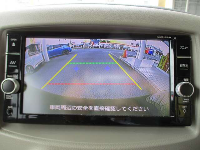 うれしい装備の車庫入れ安心バックビューモニター付き！