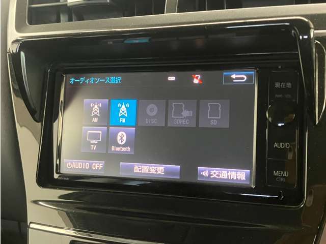 純正ナビ/フルセグTV/CD/DVD再生/Bluetooth/バックモニター/FM/AMラジオ