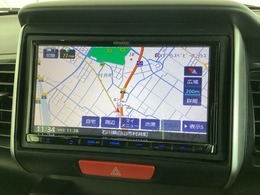 社外ナビ搭載です。知らない道も安心ですね！