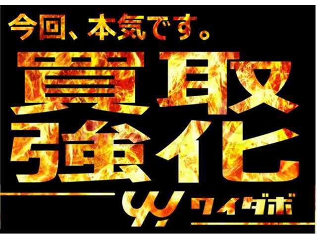 2025年2月～4月、ワイダボ、本気出します。買取・下取、お客様のご期待に沿えるよう頑張りますので、是非ご相談ください！