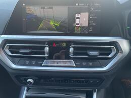 全周囲カメラ前後クリアランスソナー付なので、駐車が苦手な方でも安心です。ガイドの表示・非表示も切り替え可能です