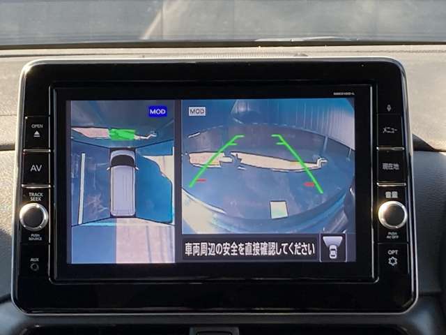 アラウンドビューモニター☆全方向見えるので駐車が苦手な方も安心です。
