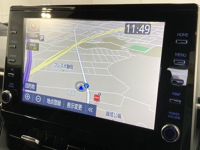 【純正ナビ】一体感のあるナビは、高級感ある車内を演出してくれます。Bluetooth再生などオーディオ機能も充実しておりますので、運転もより楽しめます♪