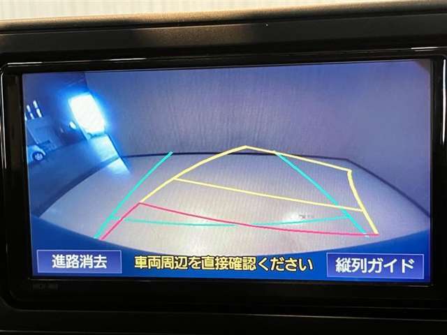 バックモニター付きで駐車もらくらく！
